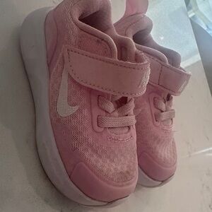 Nike Kids' Pink Sneakers with White Logo